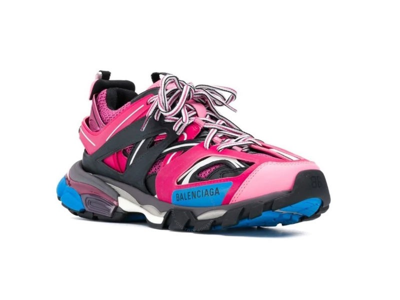 Ladies Pink Track Sneakers