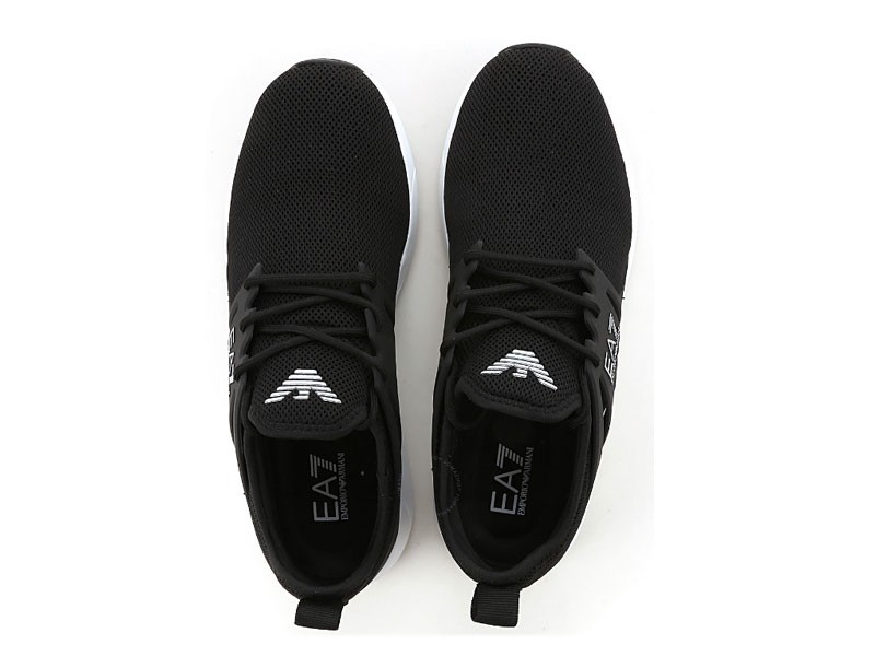 EMPORIO ARMANI Men's Black Mesh Sneakers
