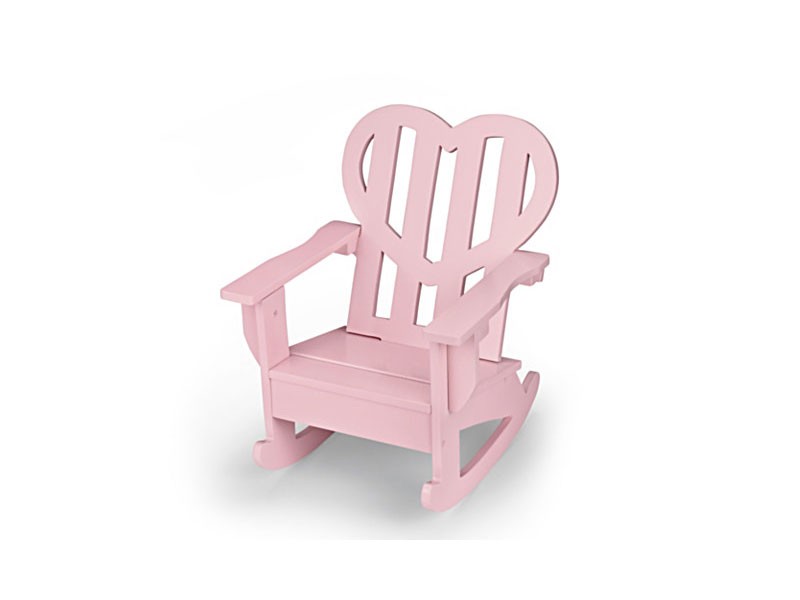 Pink Heart Rocking Chair Doll Accessory For Dolls