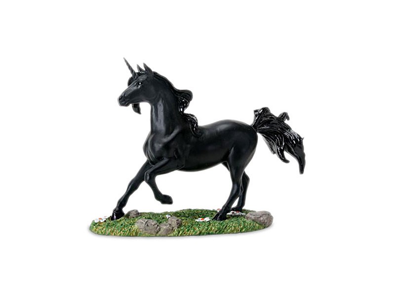 Unicorn Black Figurine