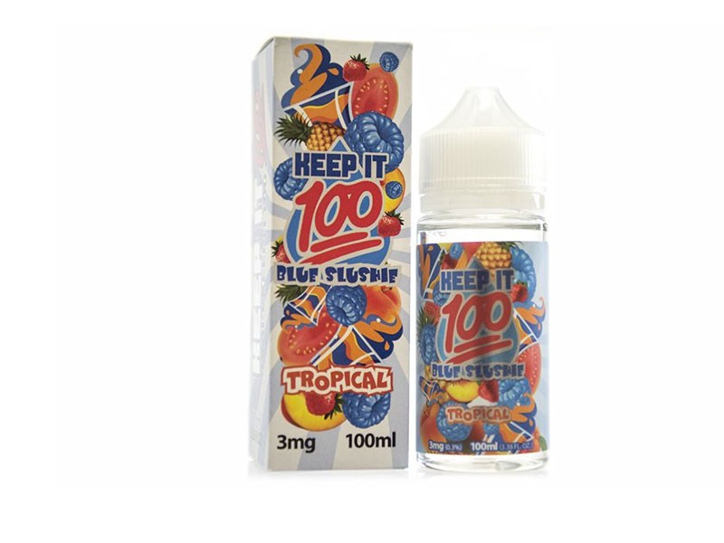 Blue Slushie Tropical E-liquid by Keep It 100 - 100ml