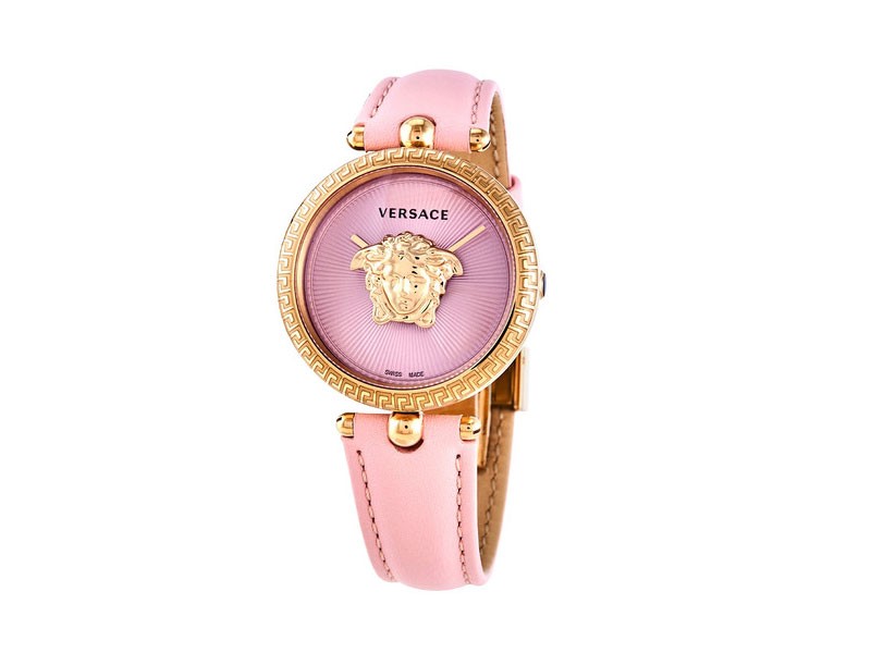 Versace Palazzo Quartz Pink Dial Ladies Watch