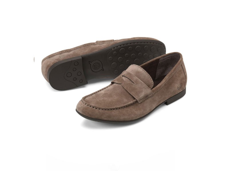 Born Roland In Fango Suede Loafers For Men