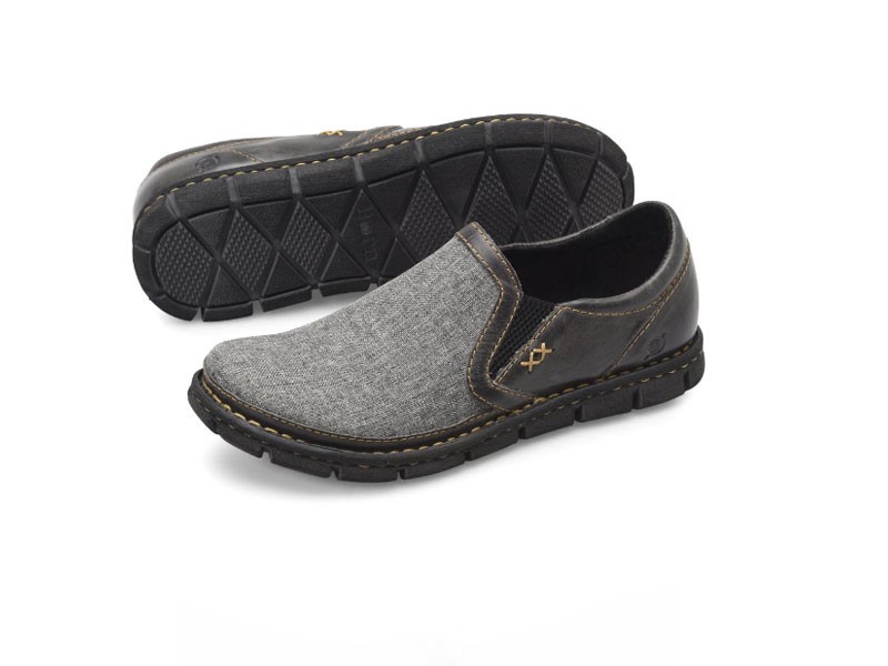 Men's Born Sawyer Casual Shoes In Dark Grey