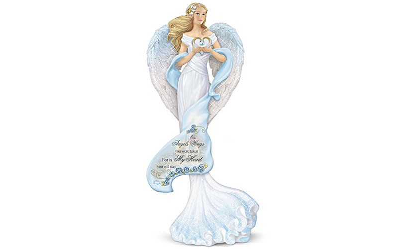 Thomas Kinkade Memories Of Love Remembrance Angel Figurine
