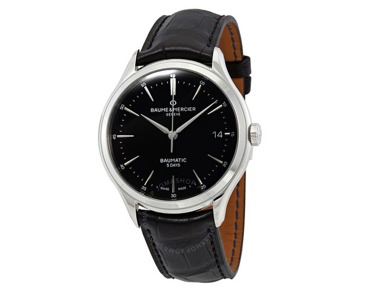 Baume Et Mercier Clifton Baumatic Automatic Black Dial Men's Watch