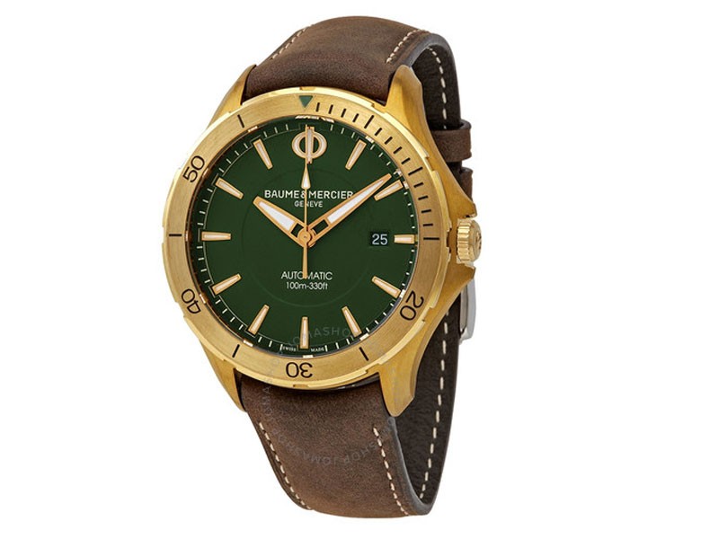 Baume Et Mercier Clifton Club Automatic Green Dial Men's Watch 10503