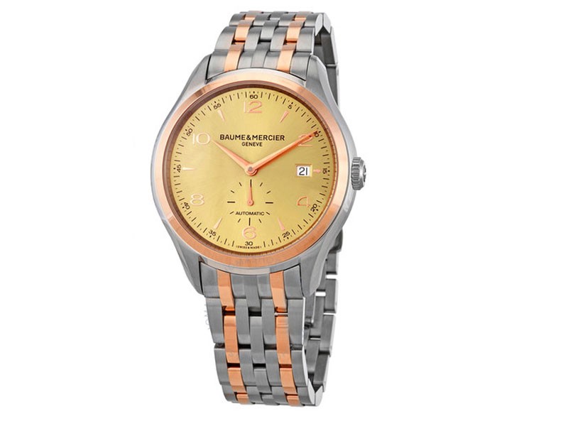 Baume Et Mercier Clifton Automatic Gold Dial Men's Watch A10352