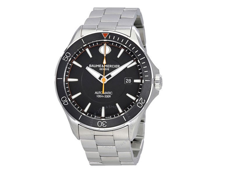 Baume Et Mercier Clifton Automatic Black Dial Men's Watch MOA10340