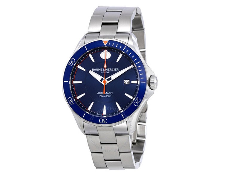 Baume Et Mercier Clifton Automatic Blue Dial Men's Watch MOA10378