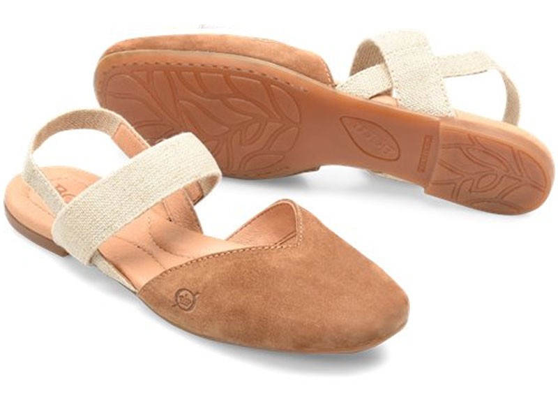 Born Women's Chulu F57606 Bark Suede Sandals