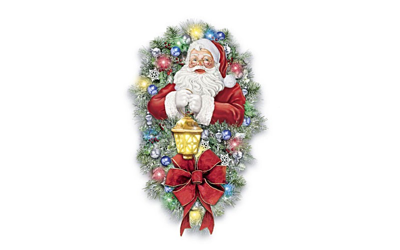 Thomas Kinkade A Most Enchanted Christmas Wreath L