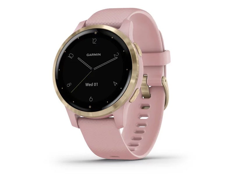 Vivoactive 4S Smart Watch with Dust Rose Case and Silicone Band