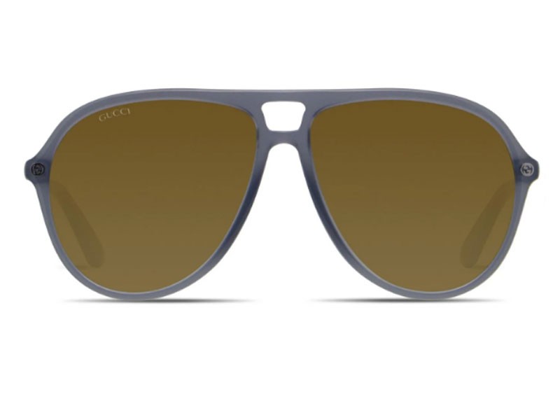 Gucci GG0119S Gray Brown Sunglasses For Men And Women