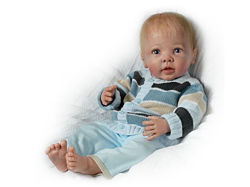 Lifelike Baby Boy Doll Moves And Coos When Touched