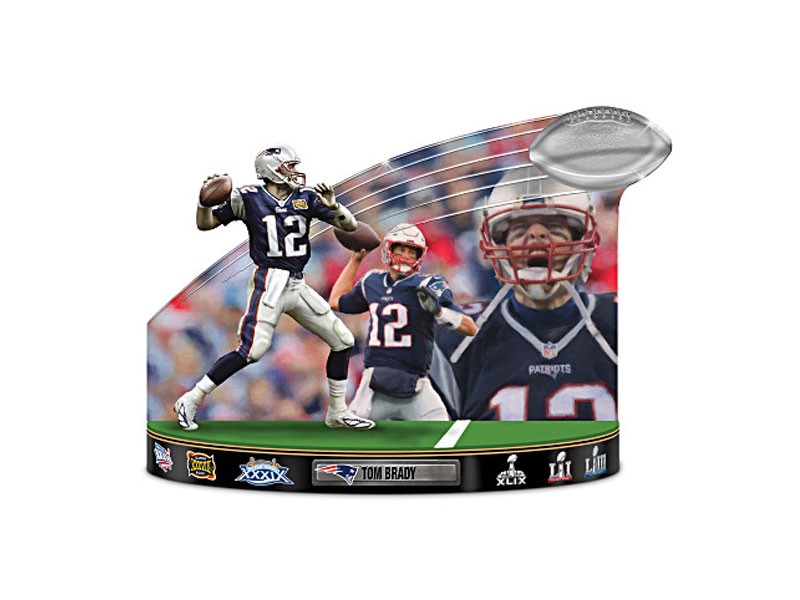 Caught In The Action Tom Brady NFL Tribute Sculpture