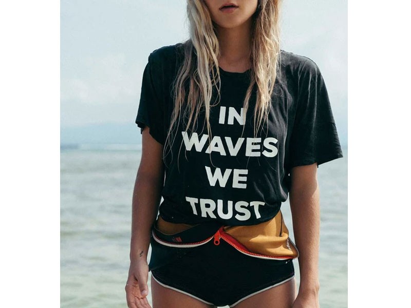Billabong Waves All Day T-Shirt For Women In Off Black