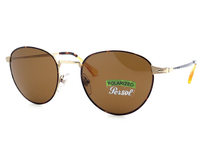 Persol Men's PO2445S-107557 Round Polarized Sunglasses
