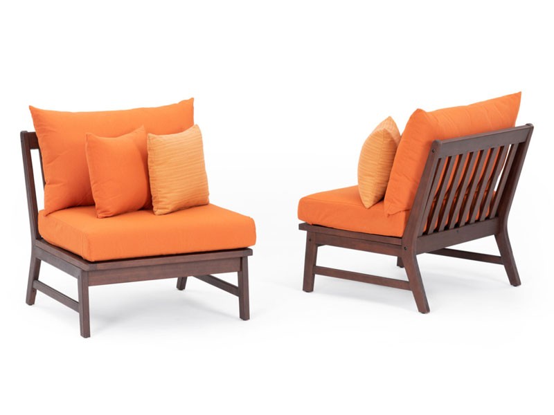 Vaughn Armless Chairs Tikka Orange
