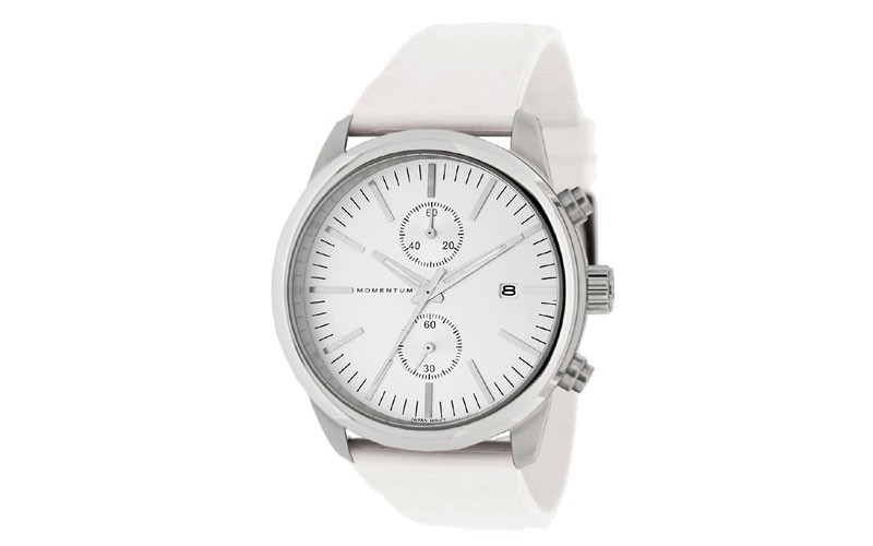 Momentum Logic Chrono 42 Ultra-White Rubber Watch