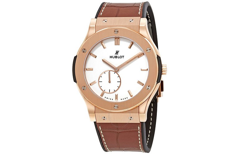 Classic Fusion Classico Ultra Thin 18kt Rose Gold White Dial Men's Watch