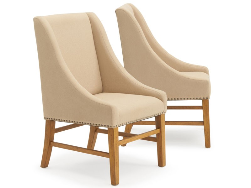 Bella Set of 2 Dining Chairs Beige