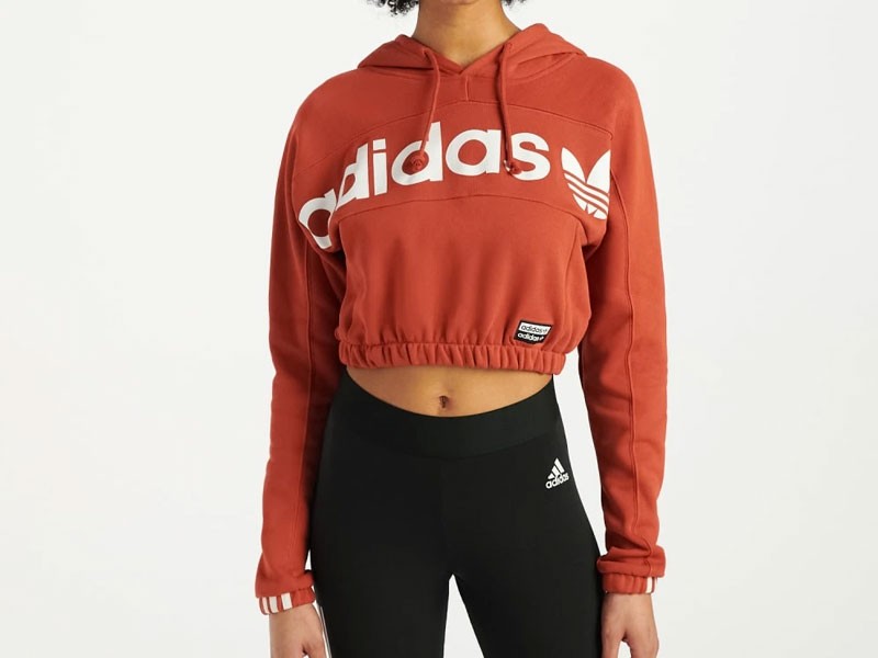 Women's Adidas Cropped Hoodie