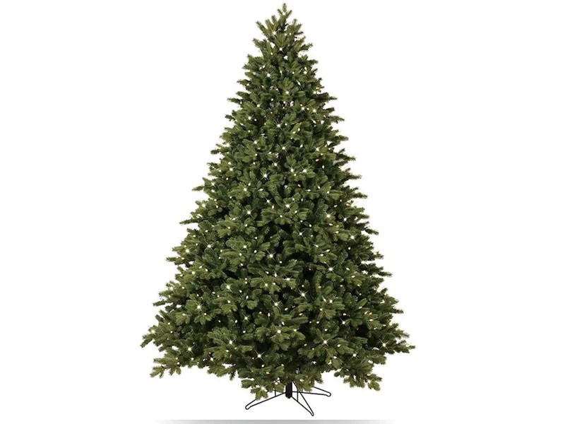 GE 7.5-ft Norway Spruce Traditional Artificial Christmas Tree With LED Lights