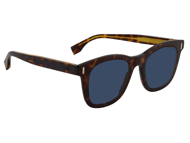 Fendi Blue Avio Square Men's Sunglasses