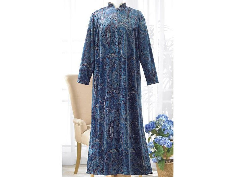 Blue Paisley Lounger Dress For Women