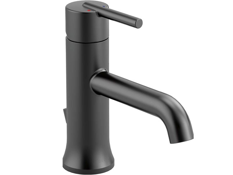 Delta Trinsic 1.2 GPM Single Hole Bathroom Faucet with Metal Pop-Up Drain