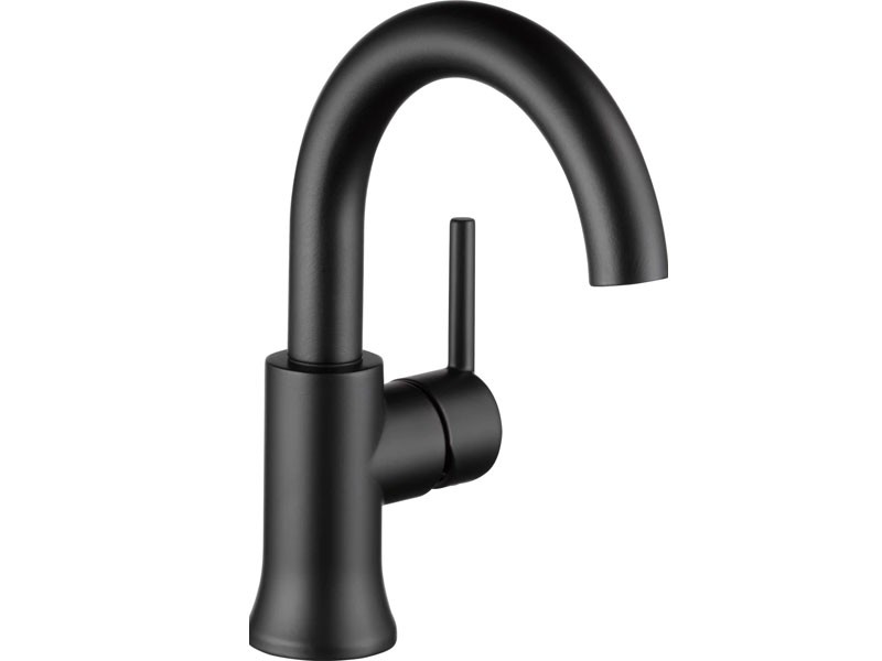 Delta Trinsic 1.2 GPM Single Hole Bathroom Faucet - Includes Metal Pop-Up Drain