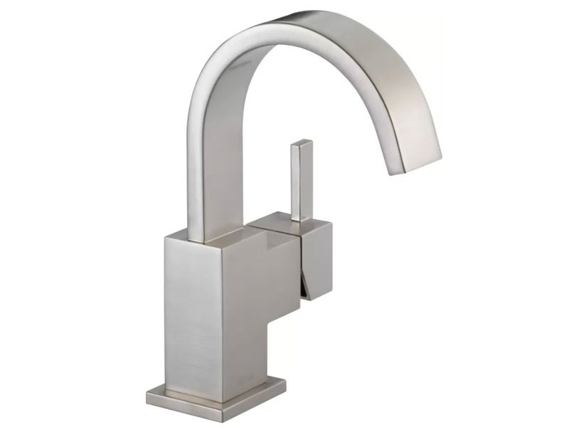 Delta Vero Single Hole Bathroom Faucet with Pop-Up Drain Assembly