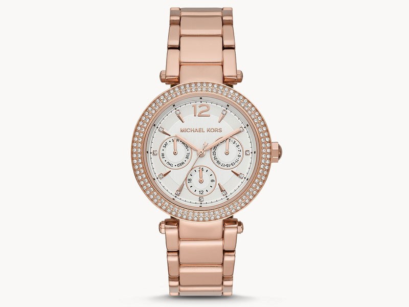 Michael Kors Women's Parker Multifunction Rose Gold-Tone Stainless Steel Watch