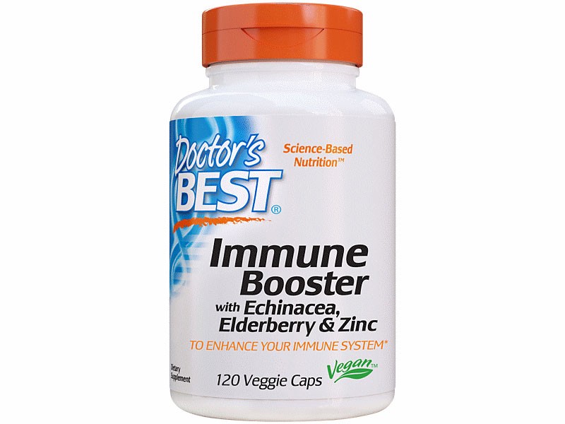 Immune Booster With Echinacea Elderberry & Zinc 120 Vegetarian Capsules
