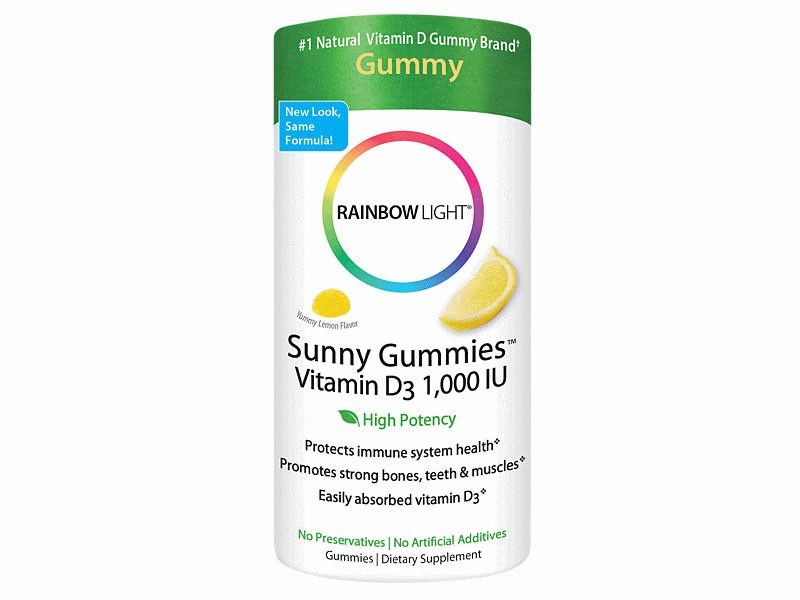 Sunny Vitamin D3 Gummies IU Lemon 100 Gummies