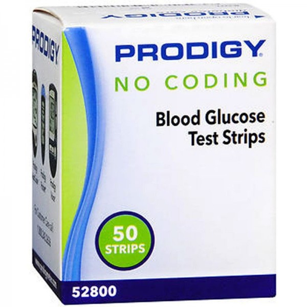 Prodigy No Coding Glucose Test Strips 50 ct