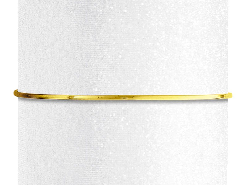 Women's Bangle Bracelet 14K Yellow Gold 7 Length