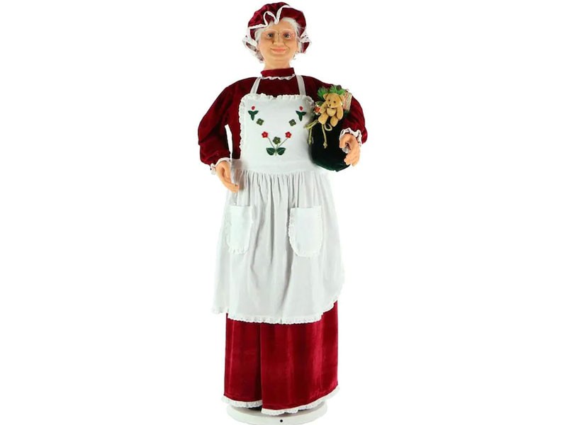 Fraser Hill Farm 58-in Dancing Mrs Claus with Apron