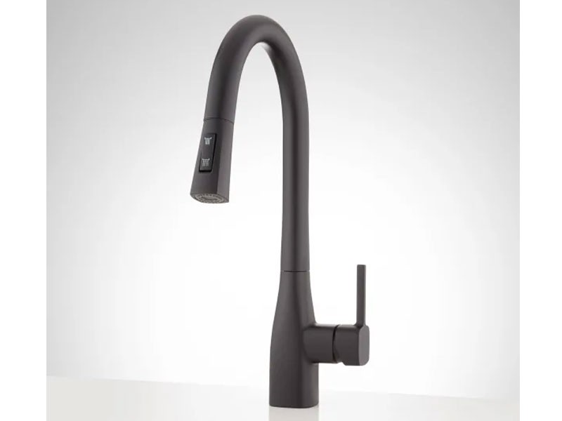Signature Hardware Carin Single-Hole Pull-Down Kitchen Faucet