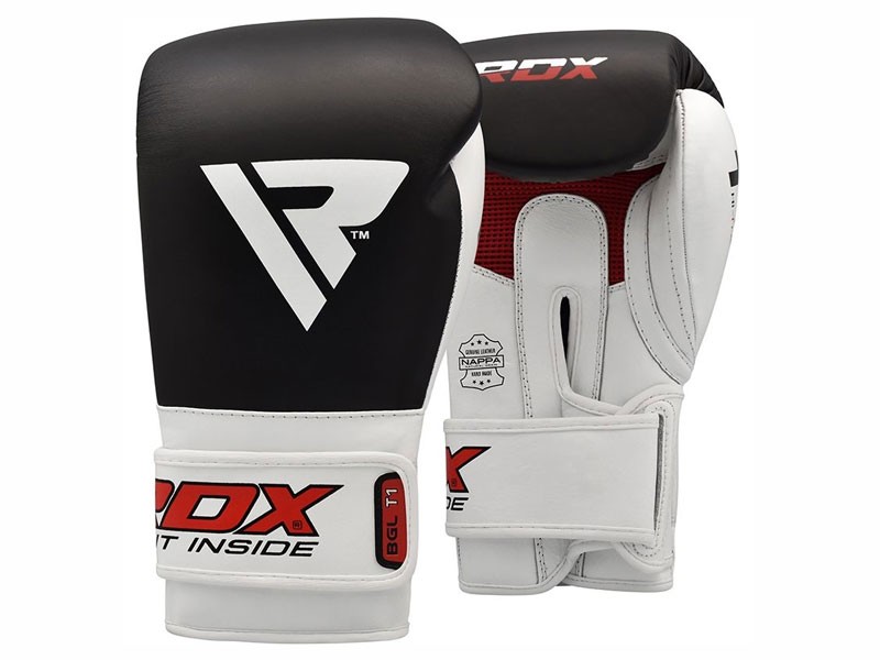 RDX T1 Elite Boxing Sparring Gloves Black White