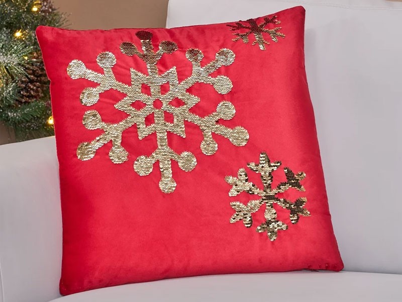 Bayou Glam Velvet Christmas Throw Pillow Cover by Christopher Knight Home