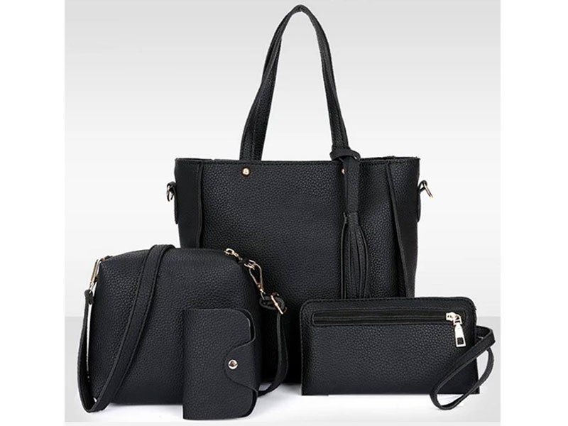 Bucket Bag Tassel Details Multi-purpose Four-piece Bags For Women