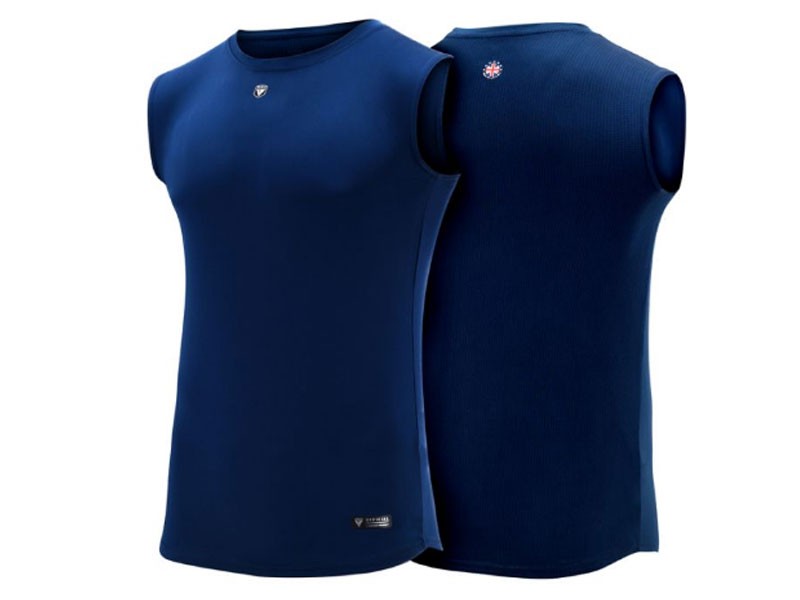 RDX T1 Blue Sleeveless Workout Gym Vest