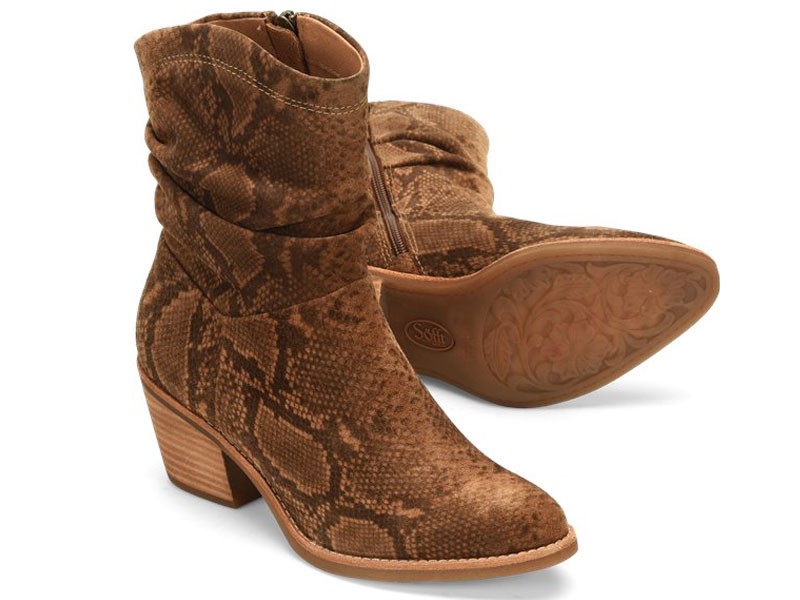 Aronna Cognac Suede Boots For Women