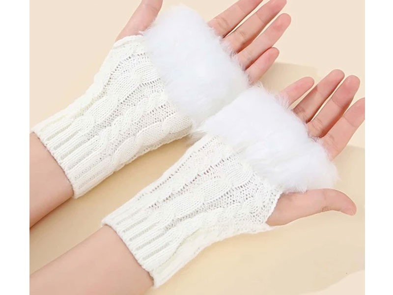 Women's Plain Knit Gloves