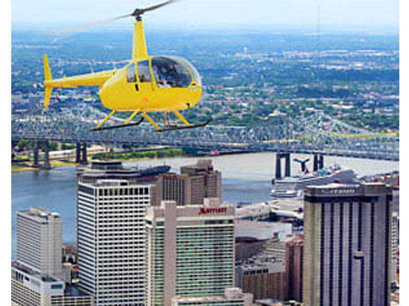 Helicopter Tour New Orleans, City Flight 15 Minutes Tour Package
