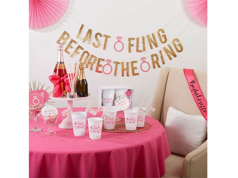 Last Fling Before the Ring 66 Piece Bachelorette Party Kit