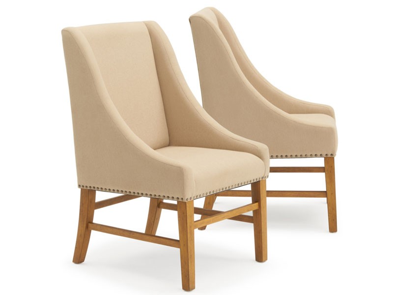 Bella Set of 2 Dining Chairs Beige