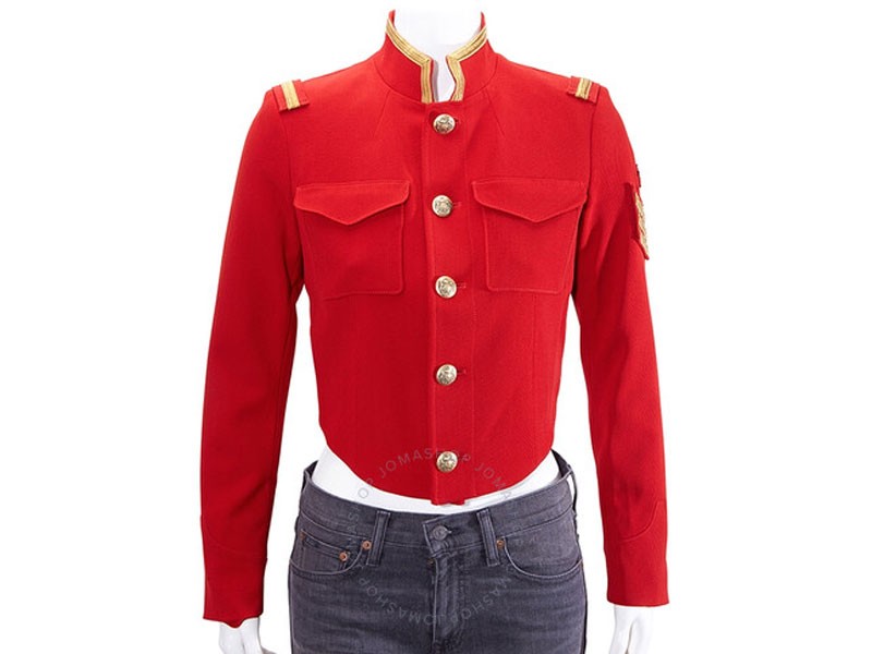 Polo Ralph Lauren Ladies Red Military Style Jacket